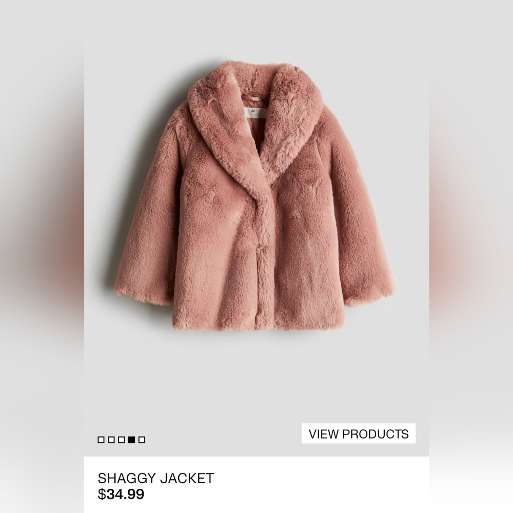 H&M kids pink jacket
